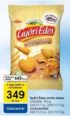 Tesco Győri Édes omlós keksz ajánlat