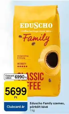 Tesco Eduscho Family szemes, pörkölt kávé ajánlat