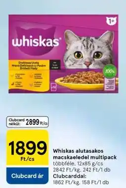 Tesco Whiskas alutasakos macskaeledel multipack ajánlat