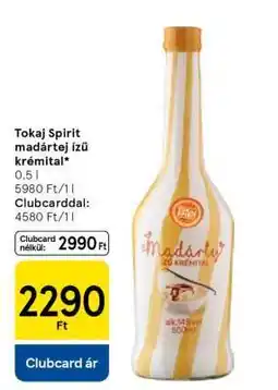 Tesco Tokaj Spirit madártej ízű krémtital ajánlat