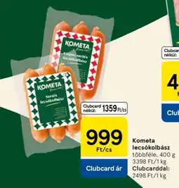 Tesco Kometa lecsókolbász ajánlat