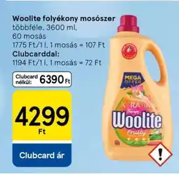 Tesco Woolite folyékony mosószer ajánlat