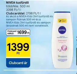 Tesco NIVEA tusfürdő ajánlat