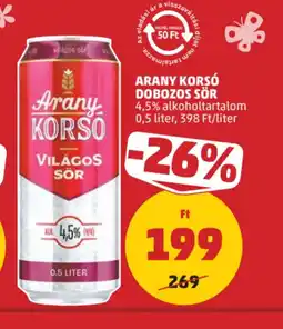 PENNY ARANY KORS DOBOZOS SÖR ajánlat