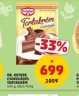 PENNY DR. OETKER CSOKOLÁDÉS TORTAKRÉM ajánlat
