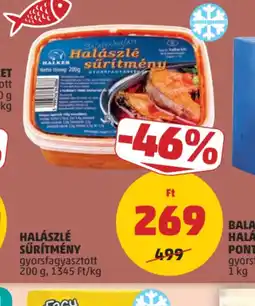 PENNY HALÁSZLÉ SŰR PONTYSZELETEKKEL gyorsfagyasztott 1 kgTMÉNY ajánlat