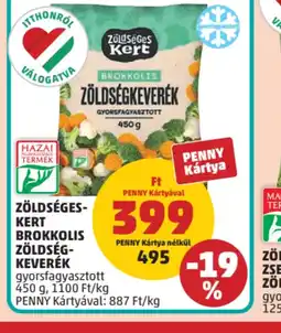 PENNY Zöldséges Kert brokkolis zöldségkeverék ajánlat