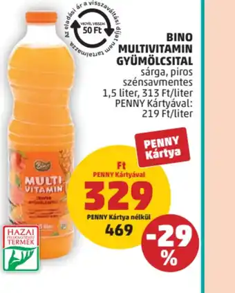 PENNY BINO MULTIVITAMIN GYÜMÖLCSITAL ajánlat