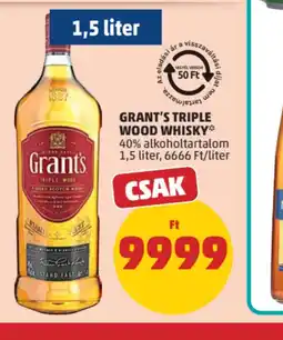 PENNY GRANT'S TRIPLE WOOD WHISKY ajánlat