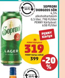 PENNY SOPRONI DOBOZOS SÖR ajánlat