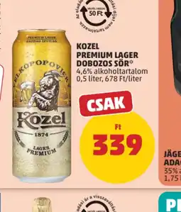 PENNY KOZEL PREMIUM LAGER DOBOZOS SÖR ajánlat