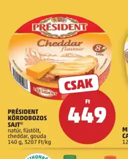PENNY PRÉSIDENT KÖRDoboZOS SAJT ajánlat