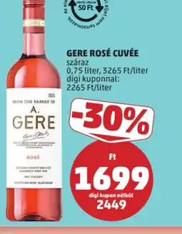 PENNY GERE ROSÉ CUVÉE ajánlat