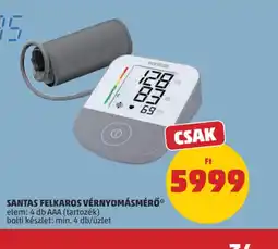 PENNY SANTAS FELKAROS VÉRNYOMÁSMÉRŐ ajánlat