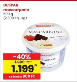 Interspar DESPAR mascarpone ajánlat