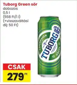 Interspar Tuborg Green sör ajánlat