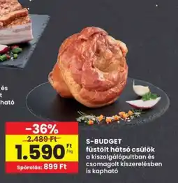 Interspar S-BUDGET füstölt hátsó csülök ajánlat