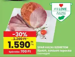 Interspar SPAR HAZAI.SZERETEM füstölt, kötözött lapocka csomagolt ajánlat