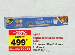 Interspar SPAR téphető frissen tartó fólia ajánlat