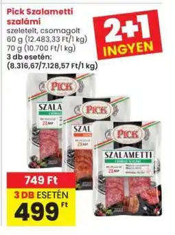 Interspar Pick Szalametti szalámi ajánlat