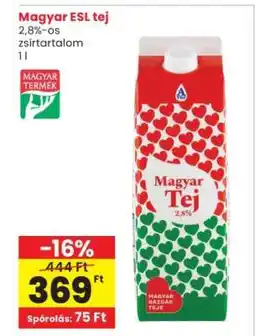 Interspar Magyar ESL tej ajánlat