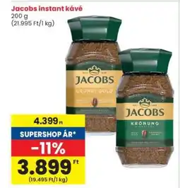 Interspar Jacobs instant kávé ajánlat