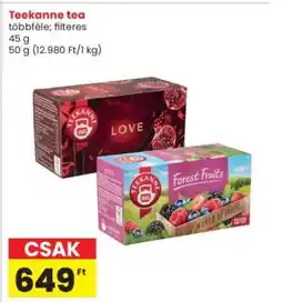 Interspar TEEKANNE TEA ajánlat