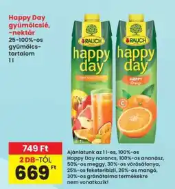 Interspar Happy Day gyümölcslé, -nektár ajánlat