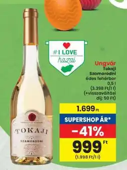 Interspar Tokaji Szamorodni édes fehérbor ajánlat