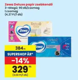 Interspar Zewa Deluxe papír zsebkendő ajánlat