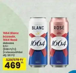 Interspar 1664 Blanc búzasör, 1664 Rosé dobozos ajánlat