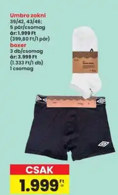 Interspar Umbro zokni ajánlat