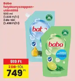 Interspar Baba folyékony szappan utántöltő ajánlat