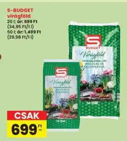 Interspar S-BUDGET virágföld ajánlat