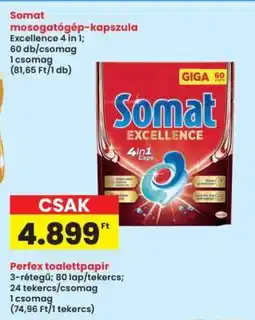 Interspar Somat mosogatógép kapszula ajánlat