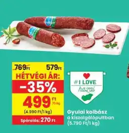 Interspar Gyulai kolbász ajánlat