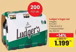 Spar Ludger's lager sör ajánlat