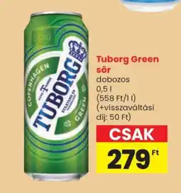 Spar Tuborg Green sör ajánlat