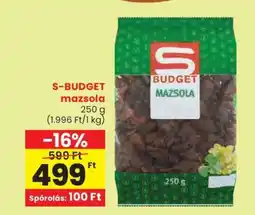Spar S-BUDGET mazsola ajánlat