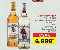 Spar Captain Morgan Spiced Gold, White Rum ajánlat