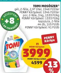 PENNY TOMI MOSÓSZER ajánlat
