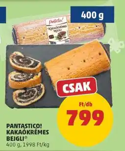 PENNY PANTASTICO! KAKAÓKRÉMES BEJGLI ajánlat