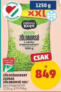 PENNY Zöldségeskert Zsenge Zöldborsó XXL ajánlat