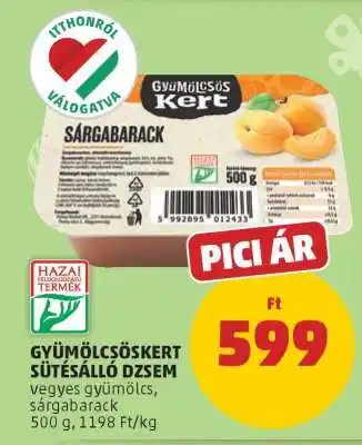 PENNY GYÜMÖLCSÖSKERT SÜTÉSÁLLÓ DZSEM ajánlat