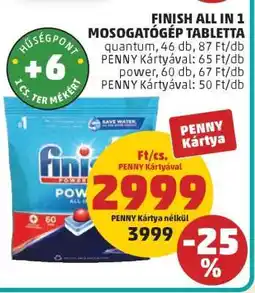 PENNY Finish All in 1 Mosogatógép Tabletta ajánlat