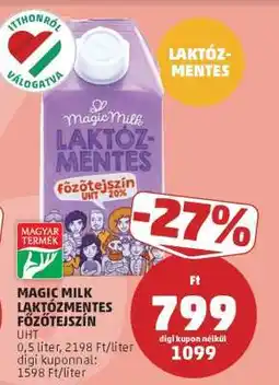 PENNY MAGIC MILK LAKTÓZMENTES FŐZŐTEJSZÍN ajánlat