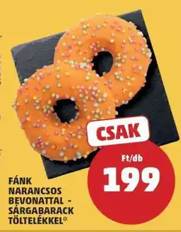 PENNY Fánk narancsos bevonattal - sárgabarack töltelékkel ajánlat