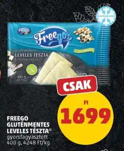 PENNY FREEGO Gluténmentes, leveles tészta ajánlat