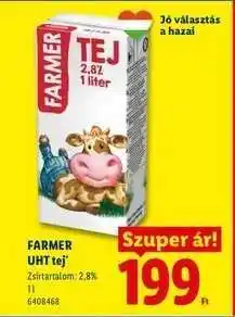 Lidl Farmer UHT-tej ajánlat