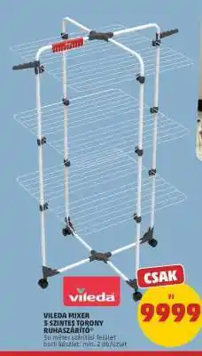 PENNY Vileda Mixer 3 Szintes Torony Ruhaszárító ajánlat